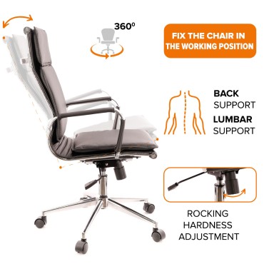 AOF-AGT512-NEREY-T  -    EXECUTIVE HIGH BACK CHAIR