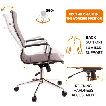 AOF-AGT512-RIO-T-HB   -    EXECUTIVE HIGH BACK CHAIR