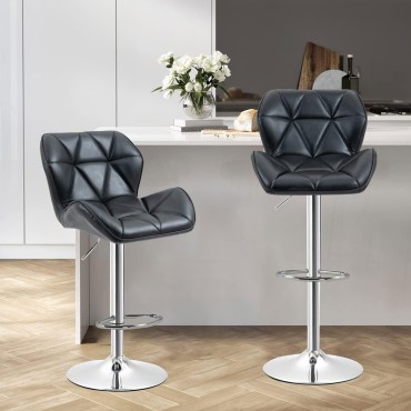 COUNTER HIGH STOOL CHAIR - AOF-AGT3008 - BLACK