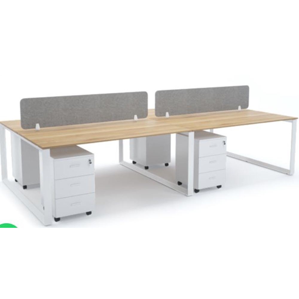 4 Person Workstation 240x120cm - AOF-WORKSTATION-4P