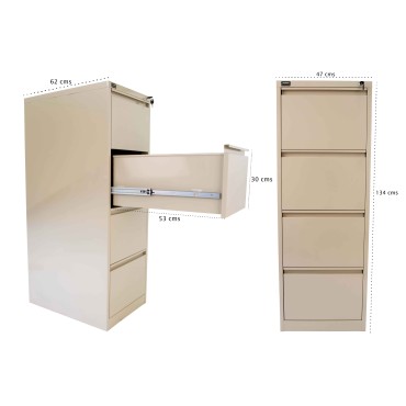 4 Drawer Filing Cabinet - AOF-GRAGT-204