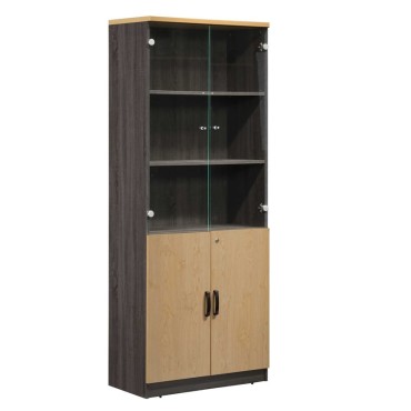 AOF-AGT512MP38042GD - BOOK SHELF WITH GLASS DOOR
